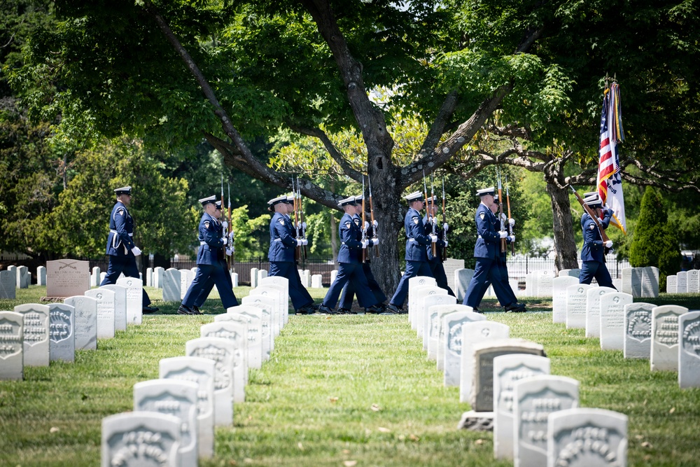 Full Military Funeral Honors with Escort were Conducted During a Memorial Service for U.S. Merchant Marine Galleyman-Utility Jose Pabon