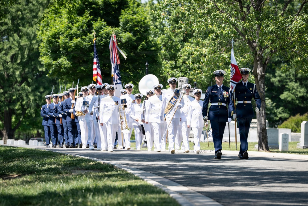 Full Military Funeral Honors with Escort were Conducted During a Memorial Service for U.S. Merchant Marine Galleyman-Utility Jose Pabon