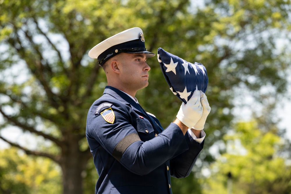 Full Military Funeral Honors with Escort were Conducted During a Memorial Service for U.S. Merchant Marine Galleyman-Utility Jose Pabon