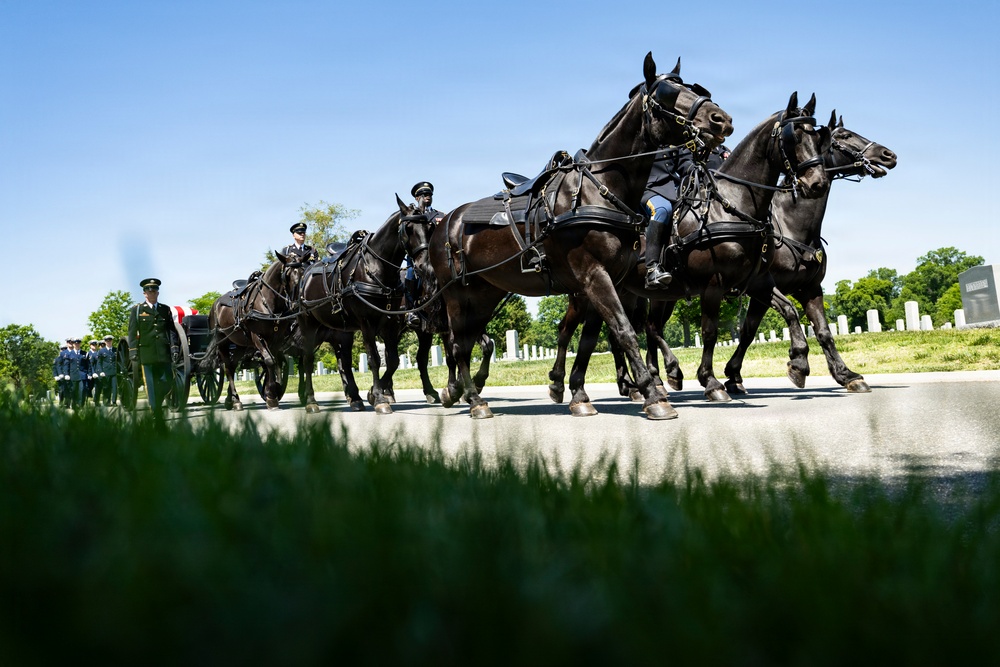 Full Military Funeral Honors with Escort were Conducted During a Memorial Service for U.S. Merchant Marine Galleyman-Utility Jose Pabon