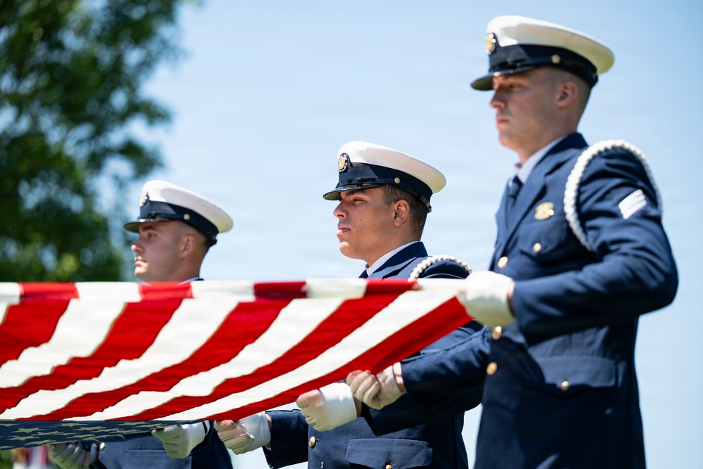 Full Military Funeral Honors with Escort were Conducted During a Memorial Service for U.S. Merchant Marine Galleyman-Utility Jose Pabon