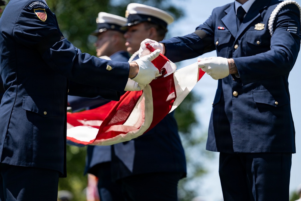 Full Military Funeral Honors with Escort were Conducted During a Memorial Service for U.S. Merchant Marine Galleyman-Utility Jose Pabon