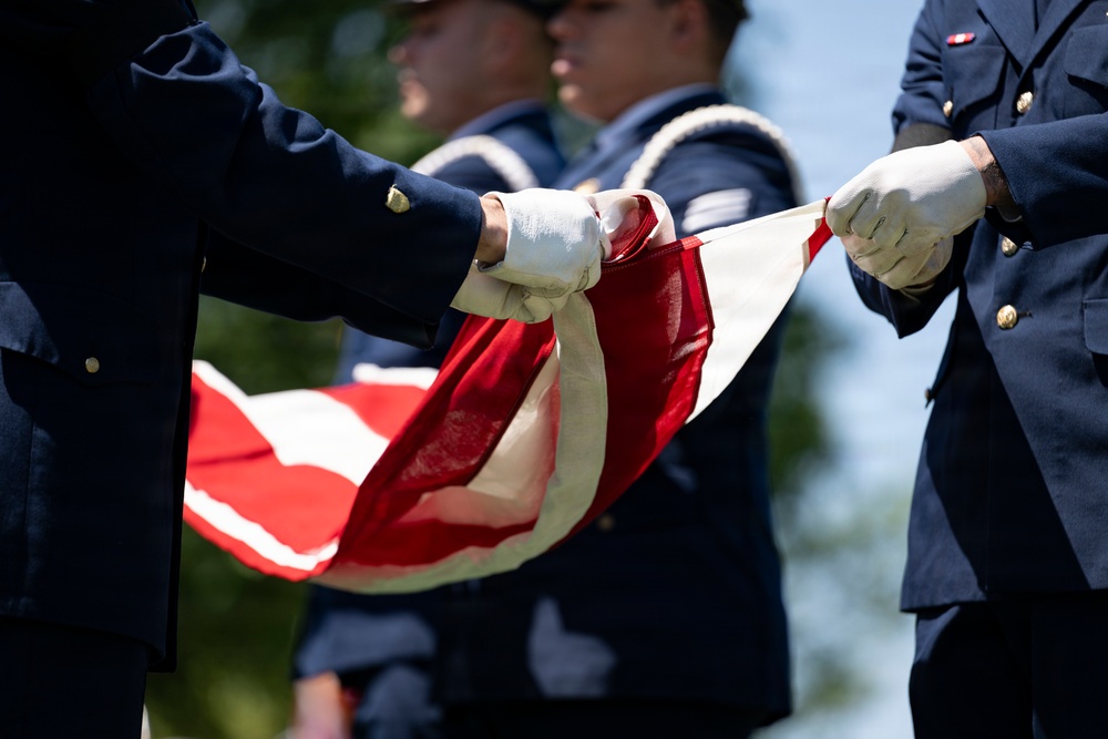 Full Military Funeral Honors with Escort were Conducted During a Memorial Service for U.S. Merchant Marine Galleyman-Utility Jose Pabon