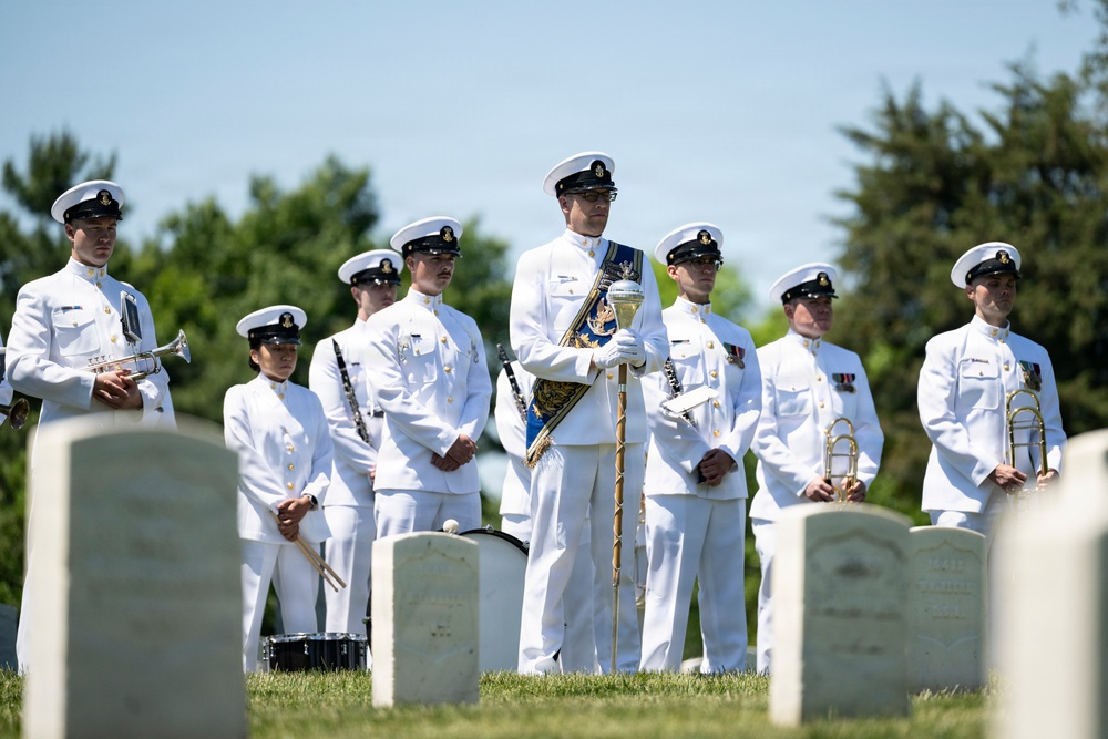 Full Military Funeral Honors with Escort were Conducted During a Memorial Service for U.S. Merchant Marine Galleyman-Utility Jose Pabon