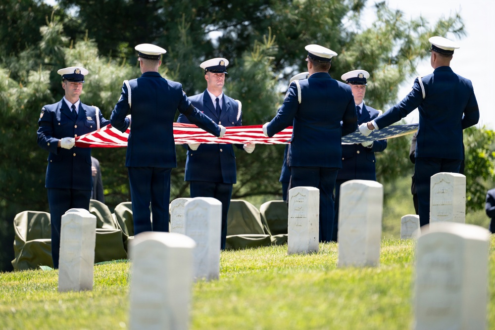 Full Military Funeral Honors with Escort were Conducted During a Memorial Service for U.S. Merchant Marine Galleyman-Utility Jose Pabon