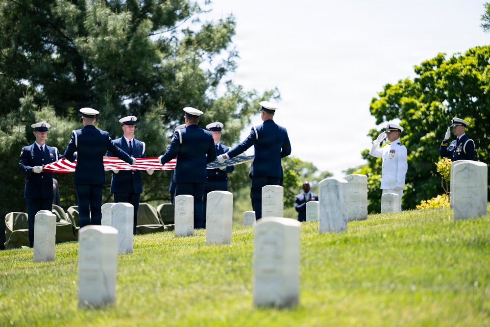 Full Military Funeral Honors with Escort were Conducted During a Memorial Service for U.S. Merchant Marine Galleyman-Utility Jose Pabon