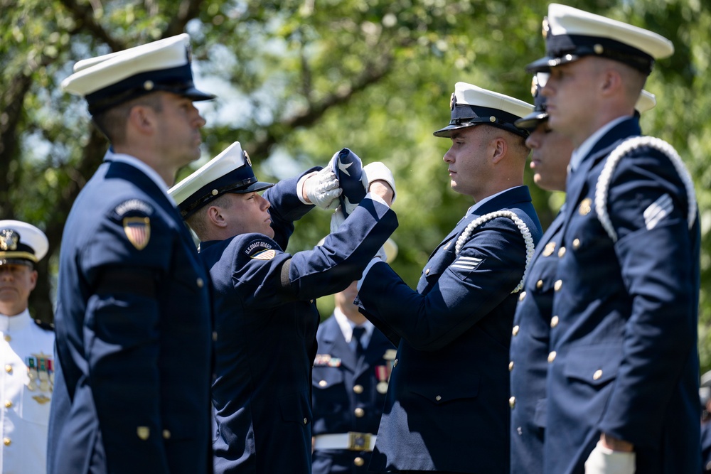 Full Military Funeral Honors with Escort were Conducted During a Memorial Service for U.S. Merchant Marine Galleyman-Utility Jose Pabon