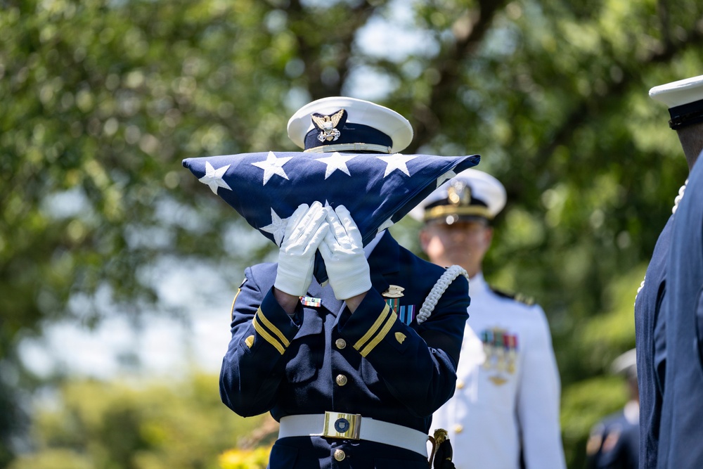 Full Military Funeral Honors with Escort were Conducted During a Memorial Service for U.S. Merchant Marine Galleyman-Utility Jose Pabon