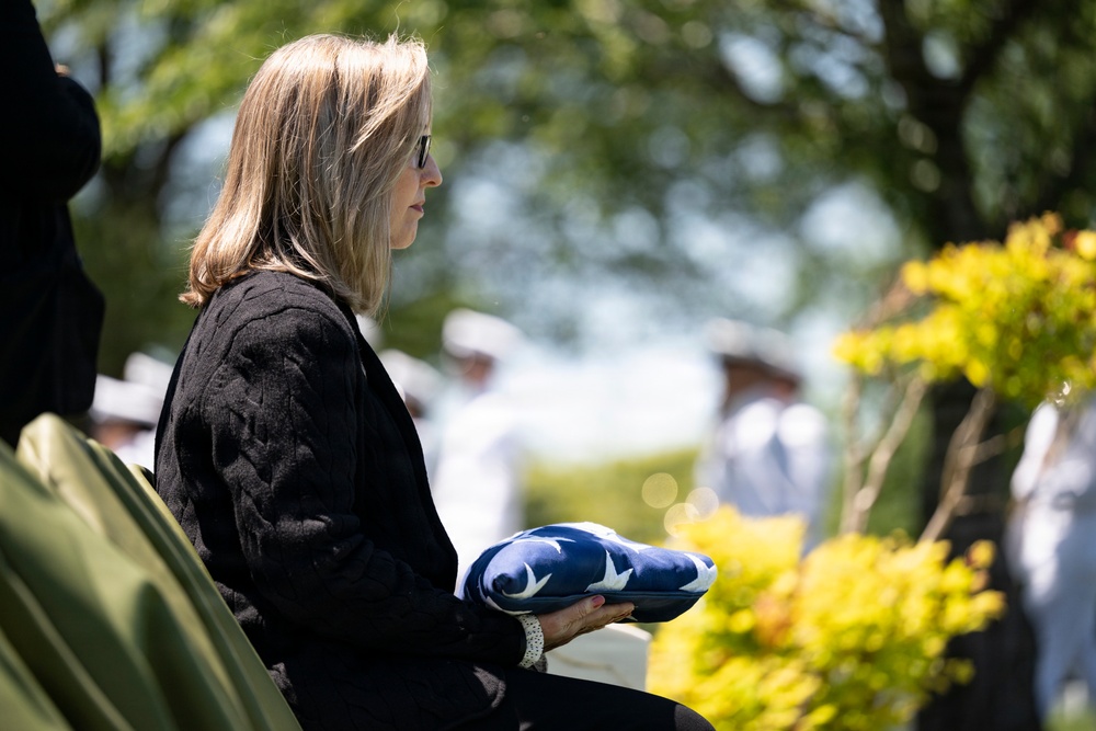 Full Military Funeral Honors with Escort were Conducted During a Memorial Service for U.S. Merchant Marine Galleyman-Utility Jose Pabon