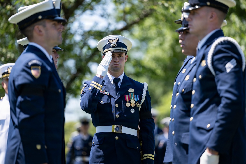 Full Military Funeral Honors with Escort were Conducted During a Memorial Service for U.S. Merchant Marine Galleyman-Utility Jose Pabon