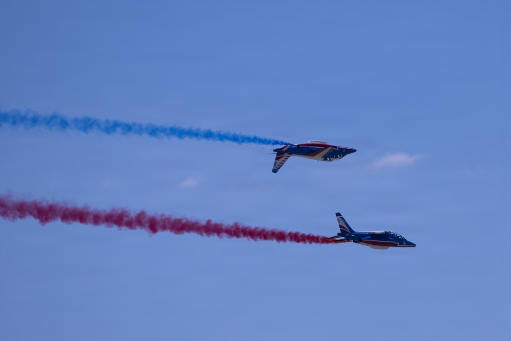 Patrouille de France demo team prepares for Liberté 250 over Joint Base Andrews