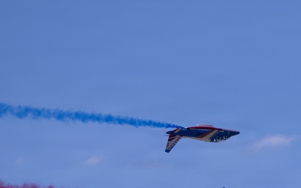 Patrouille de France demo team prepares for Liberté 250 over Joint Base Andrews