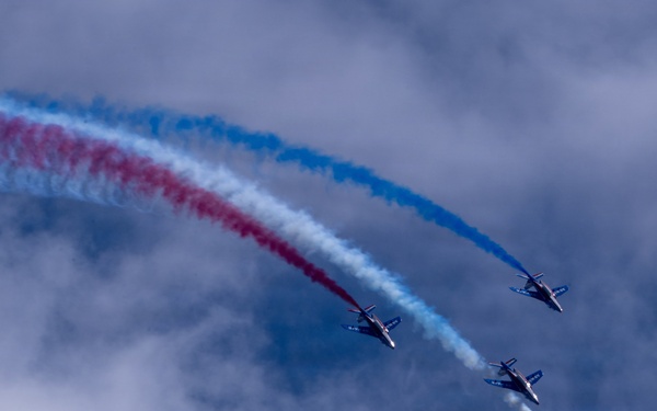 Patrouille de France demo team prepares for Liberté 250 over Joint Base Andrews