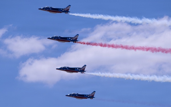 Patrouille de France demo team prepares for Liberté 250 over Joint Base Andrews