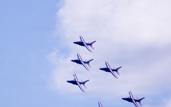 Patrouille de France demo team prepares for Liberté 250 over Joint Base Andrews