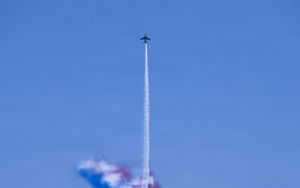 Patrouille de France demo team prepares for Liberté 250 over Joint Base Andrews