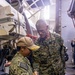 U.S. Marine Corps Maj. Gen. Kevin Jarrard, the senior U.S. Southern Command (USSOUTHCOM) official in support of Venezuela earthquake relief efforts, is welcomed aboard Arleigh Burke-class destroyer USS Gridley (DDG 101).