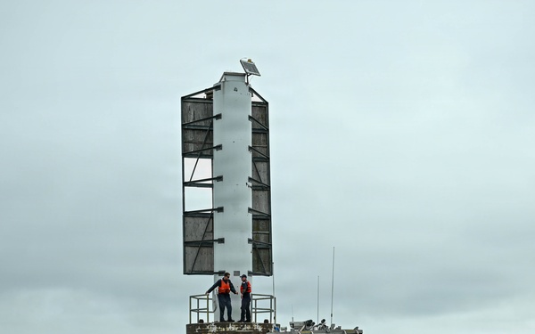Coast Guard conducts maintenance on Lake Michigan near Green Bay, Wisconsin