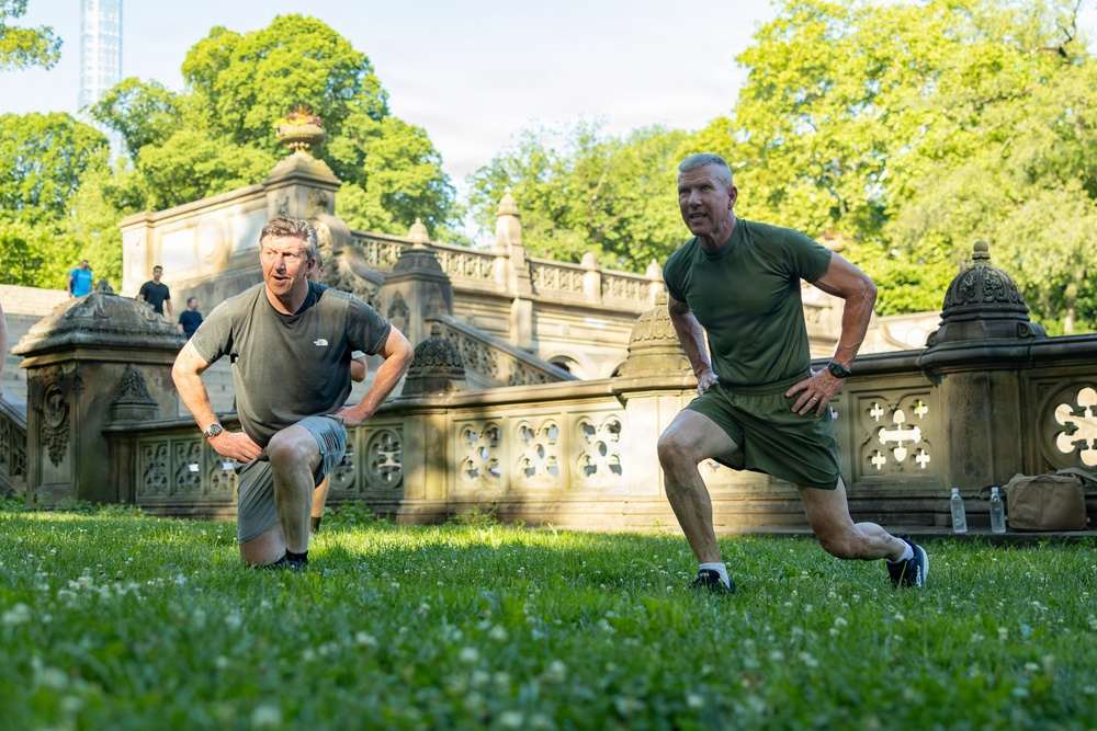 “America 250 Plank Challenge” with the Commandant, Gen. Eric M. Smith, and 1st Sea Lord, Gen. Gwyn Jenkins