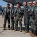Brig. Gen. Jack Arthaud celebrates fini flight at RAF Lakenheath