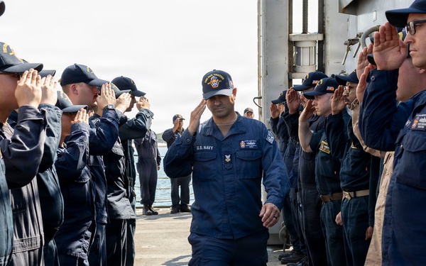 DDG 117 Ring Off Ceremony