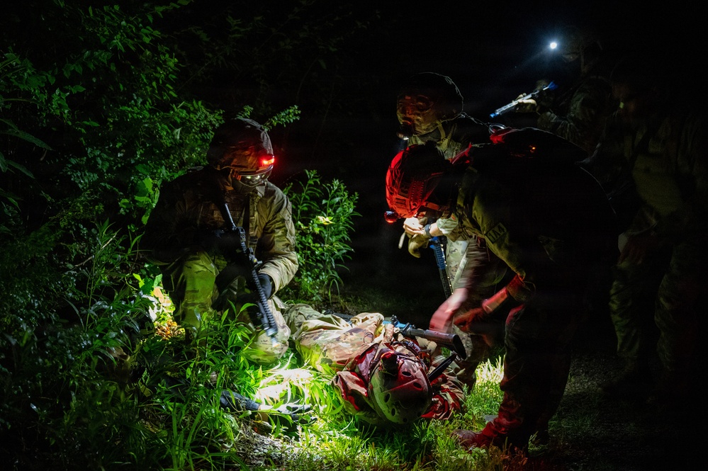 509th LRS Airmen sharpen their ground combat skills during a field training exercise
