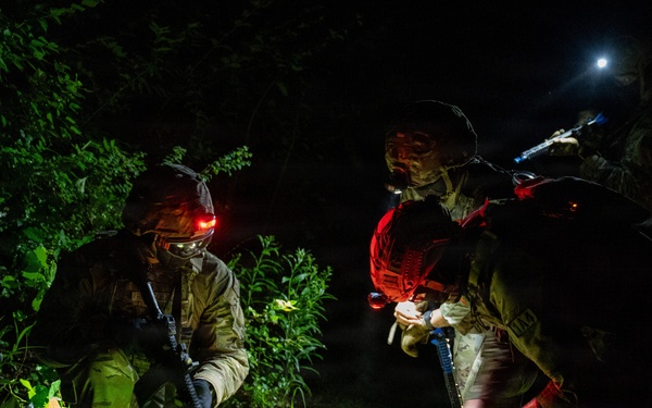 509th LRS Airmen sharpen their ground combat skills during a field training exercise