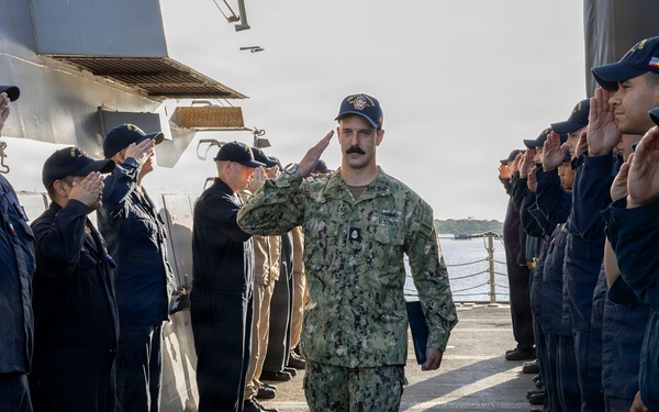 DDG 117 Ring Off Ceremony
