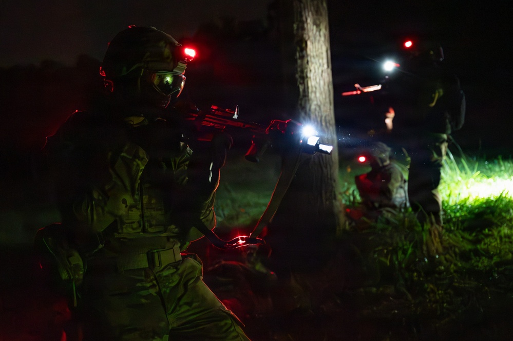 509th LRS Airmen sharpen their ground combat skills during a field training exercise