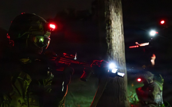 509th LRS Airmen sharpen their ground combat skills during a field training exercise