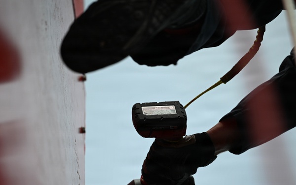 Coast Guard conducts maintenance on Lake Michigan near Green Bay, Wisconsin