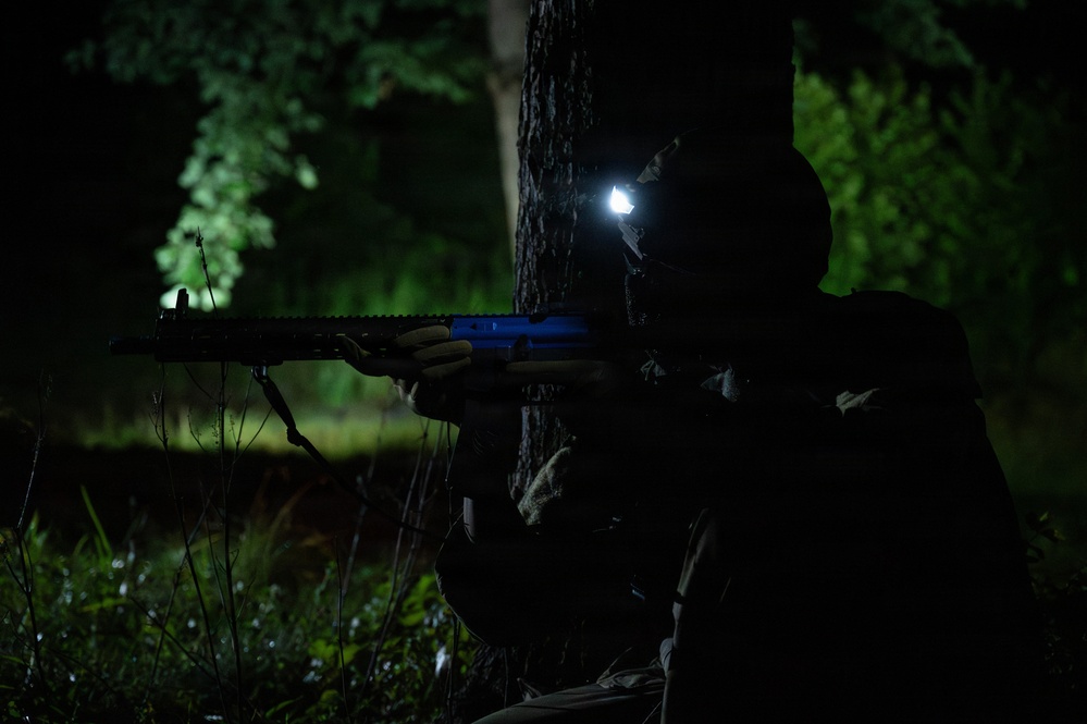 509th LRS Airmen sharpen their ground combat skills during a field training exercise
