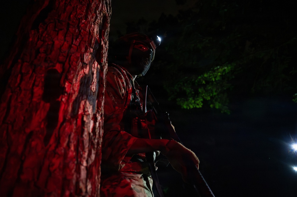 509th LRS Airmen sharpen their ground combat skills during a field training exercise