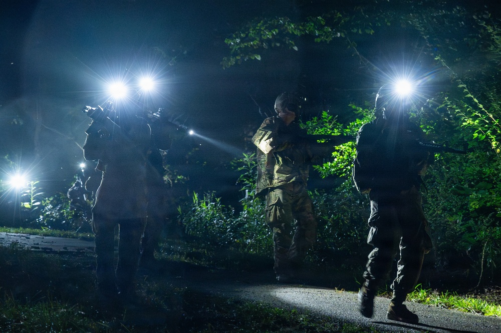 509th LRS Airmen sharpen their ground combat skills during a field training exercise
