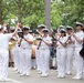 U.S. Navy Band performs in the World Trade Center plaza
