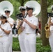 U.S. Navy Band performs in the World Trade Center plaza