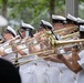 U.S. Navy Band performs in the World Trade Center plaza