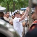 U.S. Navy Band performs in the World Trade Center plaza