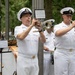 U.S. Navy Band performs in the World Trade Center plaza