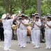 U.S. Navy Band performs in the World Trade Center plaza