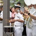 U.S. Navy Band performs in the World Trade Center plaza
