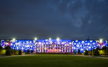 America’s 250th Birthday Pentagon Light Display