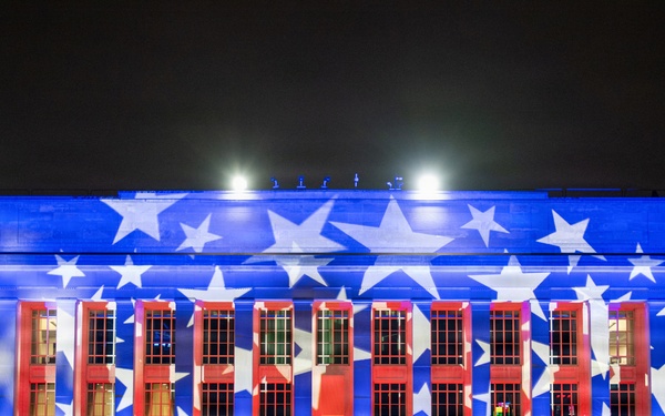 America’s 250th Birthday Pentagon Light Display