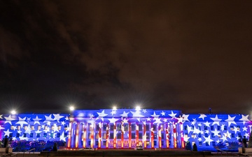 America’s 250th Birthday Pentagon Light Display