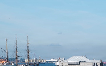 U.S. Coast Guard Cutter Eagle Departs New York During Sail250 Parade of Sail