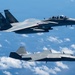 An MQ-28 Ghost Bat from Boeing Defense Australia and a U.S. Air Force F-15EX Eagle II participate in Valiant Shield 2026