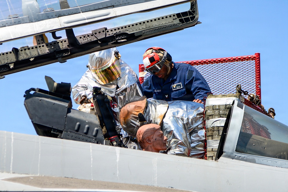 USS Carl Vinson (CVN 70) conducts a general quarters drill