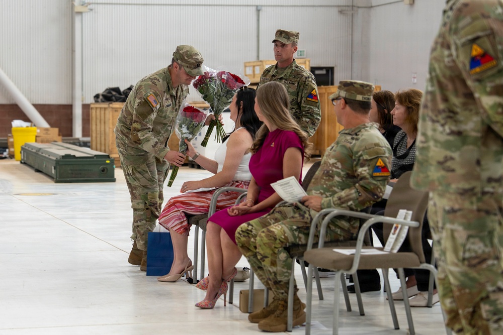 1st AD CAB HHC Change of Command ceremony