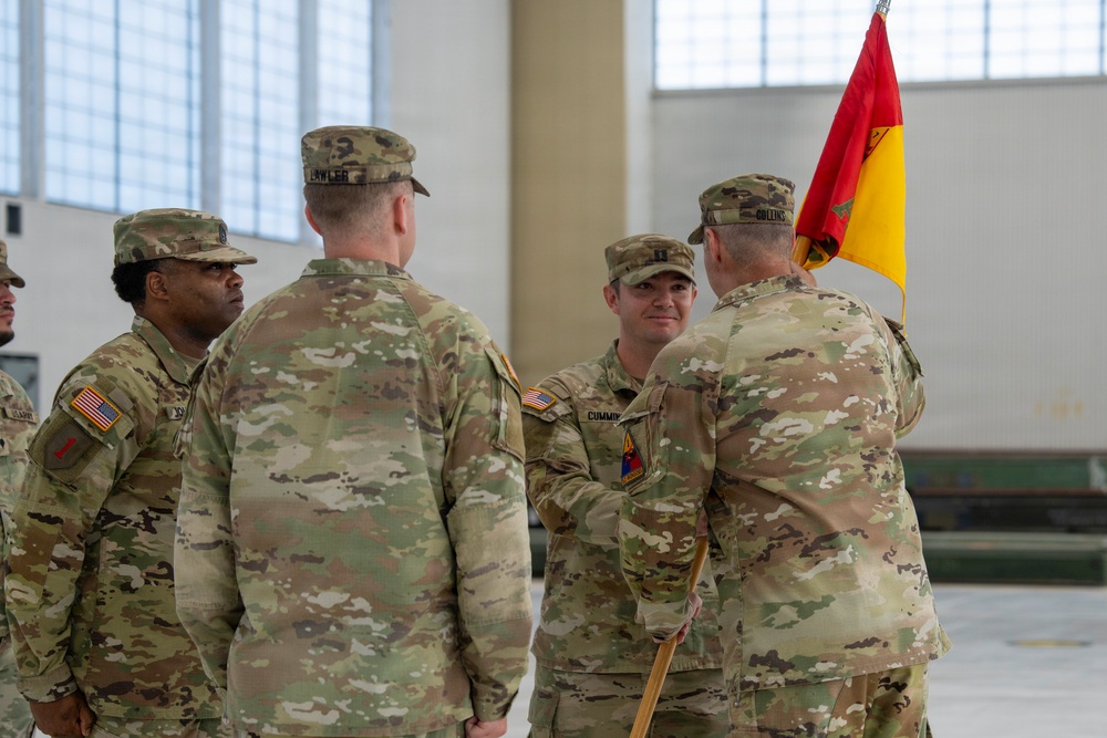 1st AD CAB HHC Change of Command ceremony