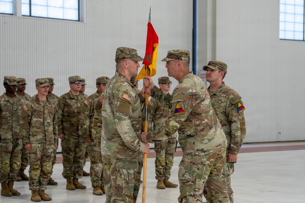 1st AD CAB HHC Change of Command ceremony
